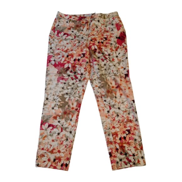 Calvin Klein Pants - Calvin Klein Pink Floral Print Pants